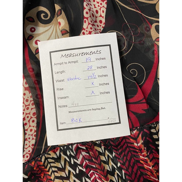 BCX Sheer Low V-Neck Top Size M - Picture 5 of 5